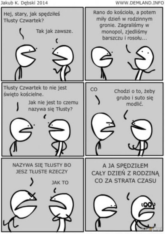 Śmieszne memy na Tłusty Czwartek