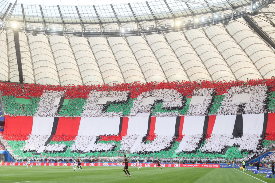 Trybuny Stadionu Narodowego ucierpiały podczas finału Pucharu Polski