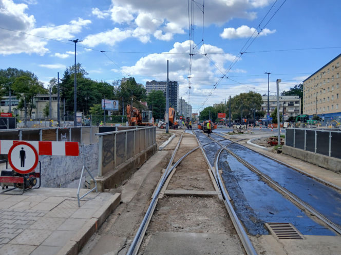 Likwidacja przejścia podziemnego na skrzyżowaniu ul. Młynarskiej i Wolskiej w Warszawie
