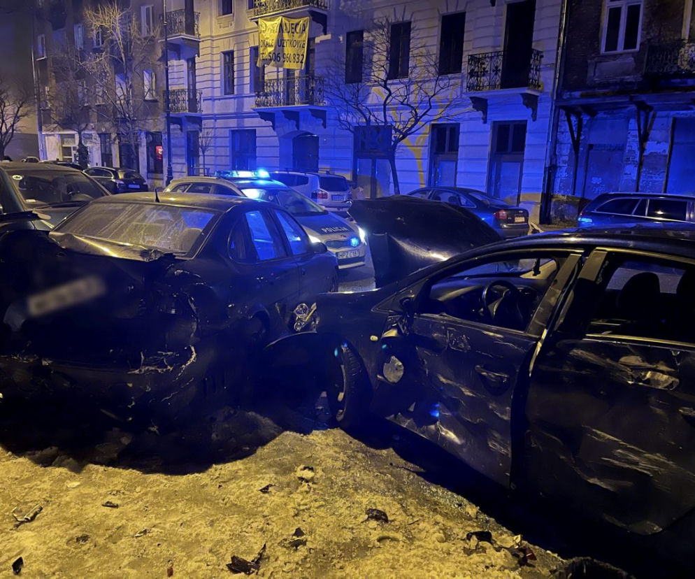 Staranował zaparkowane auta na ul.Stalowej