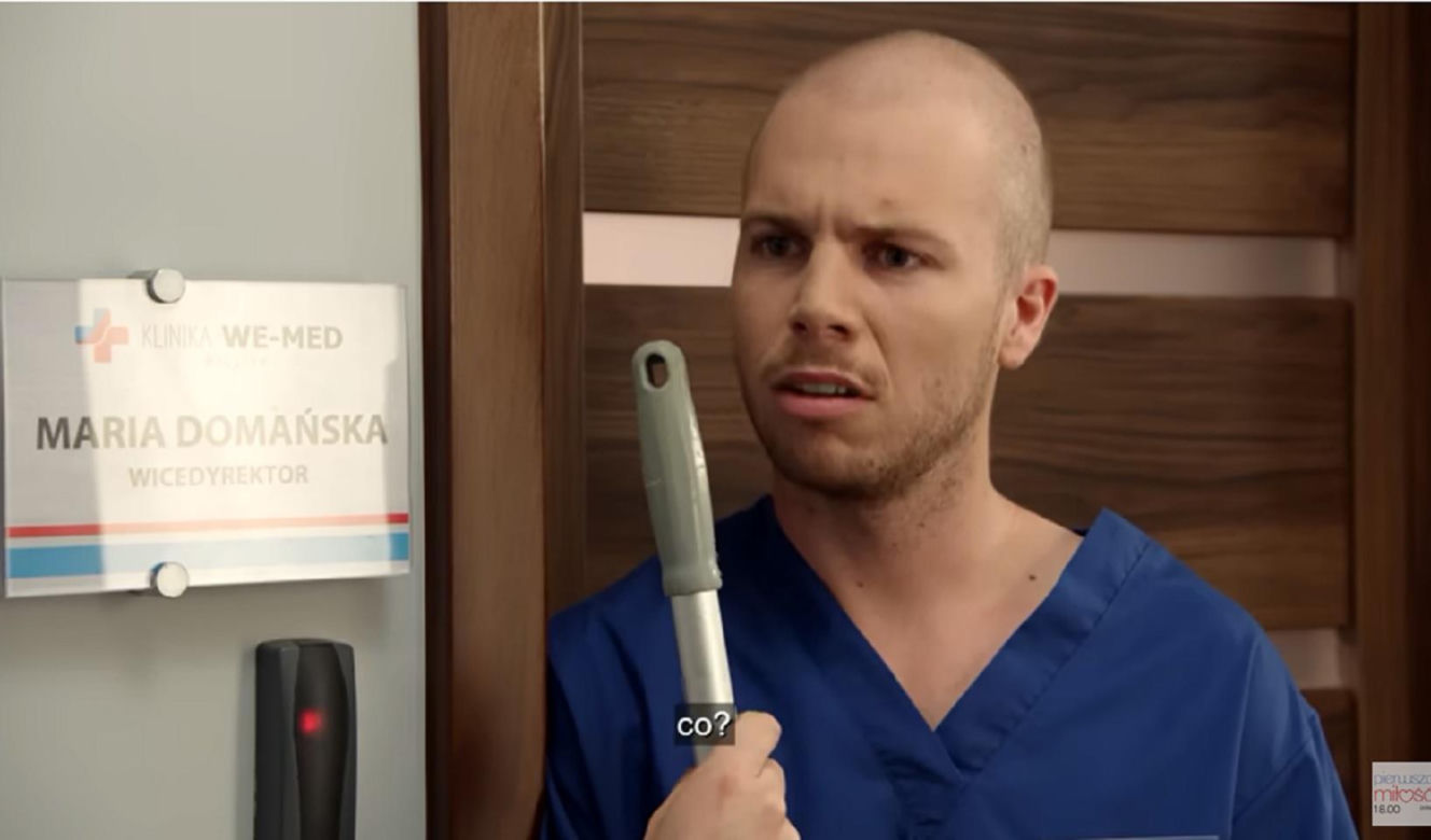 	Pierwsza miłość odc. 3910. Dawid Czerwiński (Marcin Nowicki)