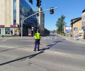 Zderzenie motocyklisty z osobówką na ul. Wojskowej w Siedlcach