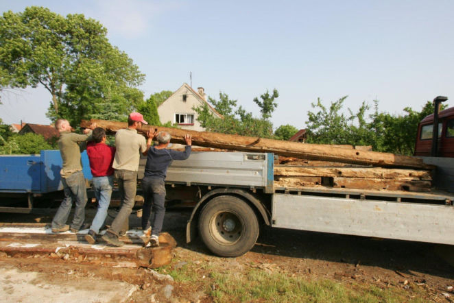 Relokacja domu podcieniowego na Żuławach