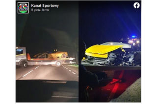 Znany polski piłkarz rozbił Lamborghini Huracan EVO Spyder pod Wyszogrodem! Jaką moc ma takie auto?