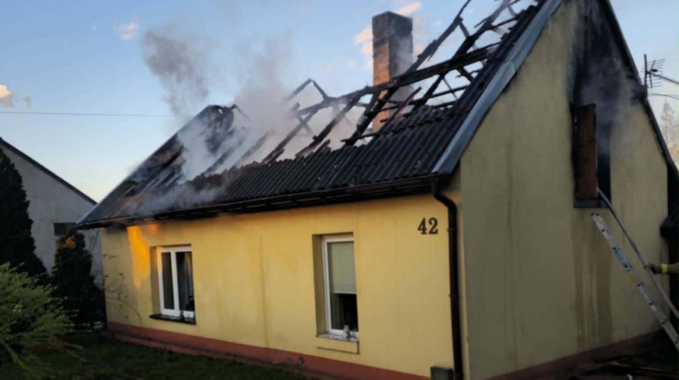 Pożar domu Jaciska