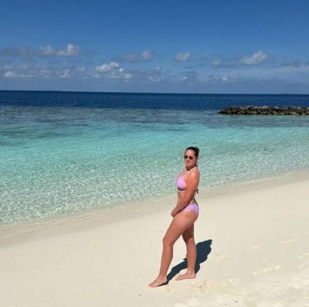 Jelena Ostapenko na wakacjach