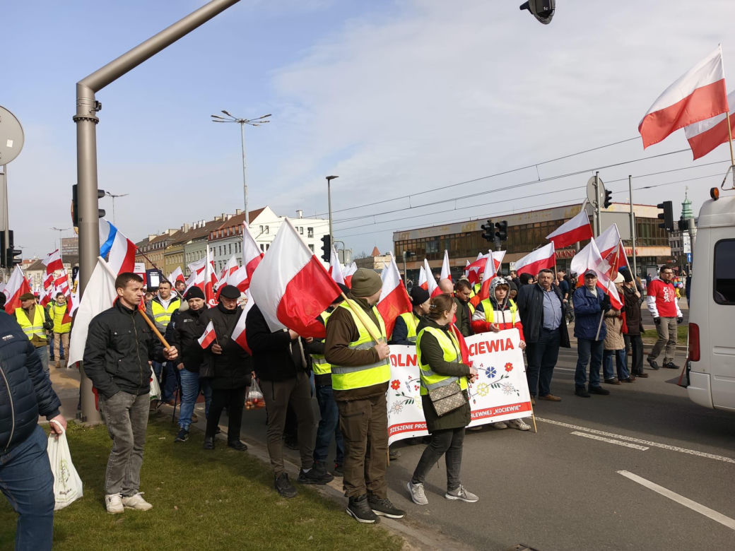 Protest rolników w Pomorskiem. Blokady na drogach krajowych i w centrum Gdańsk