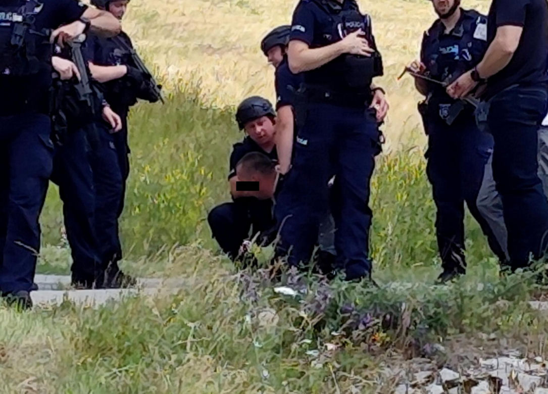 Zatrzymanie Dariusza R. po zbrodni w Mierzawie
