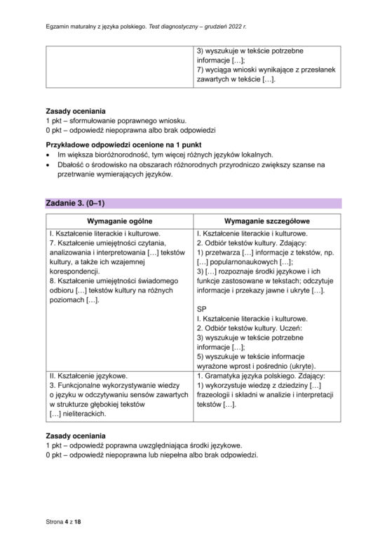 Matura próbna polski odpowiedzi CKE