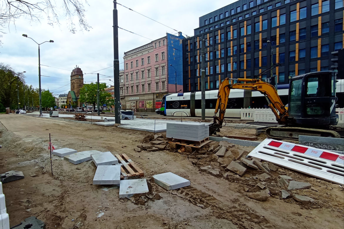 Przebudowa placu Zwycięstwa. Duże zmiany w kursowaniu tramwajów