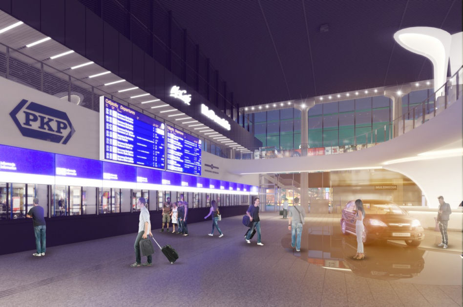 Nowy wygląd Dworca Warszawa Centralna