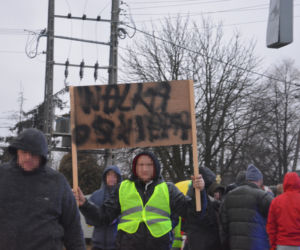 Blokada drogi krajowej DK7