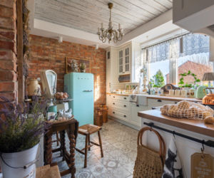 140 m w stylu farmhouse i prowansalskim z projektu Muratora