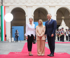 Marta Nawrocka we Włoszech