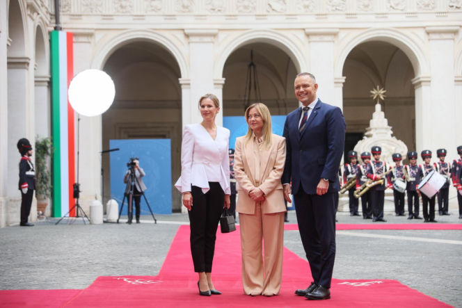 Marta Nawrocka we Włoszech