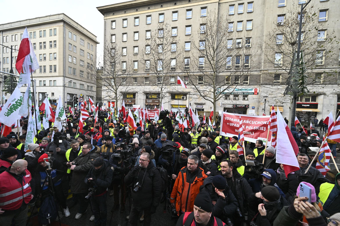 Protest rolników w Warszawie (3.01.2025)