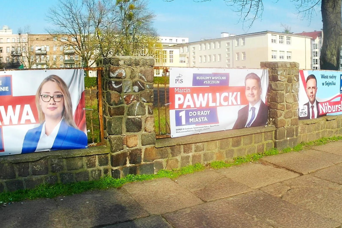 Przedwyborcza "baneroza" w Szczecinie