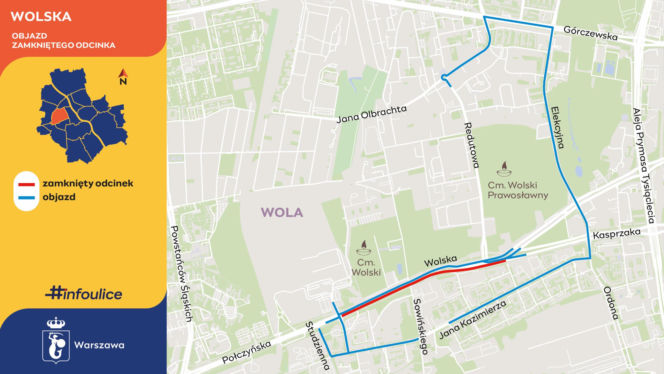 W ten weekend na ważnej ulicy w Warszawie kierowcy pojadą pod prąd