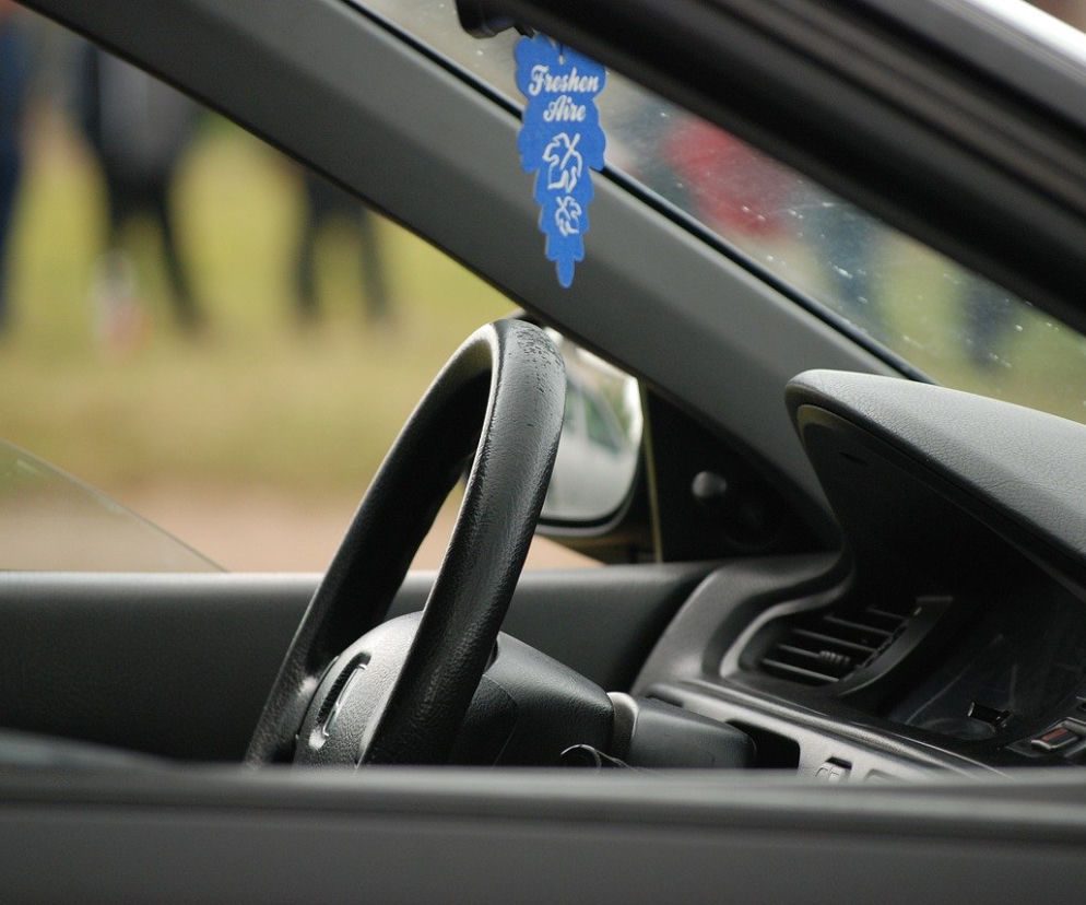 samochód, kierowca, kierownica