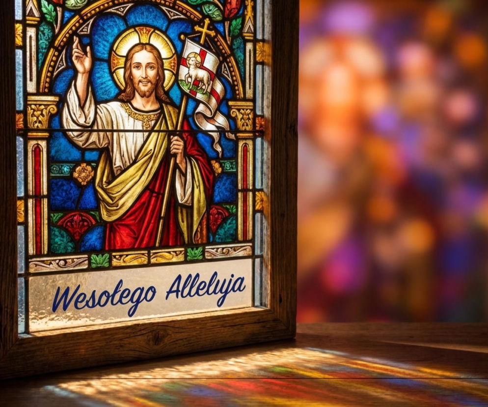 Religijna kartka na Wielkanoc