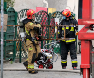 Pożar pustostanu na Ząbkowskiej
