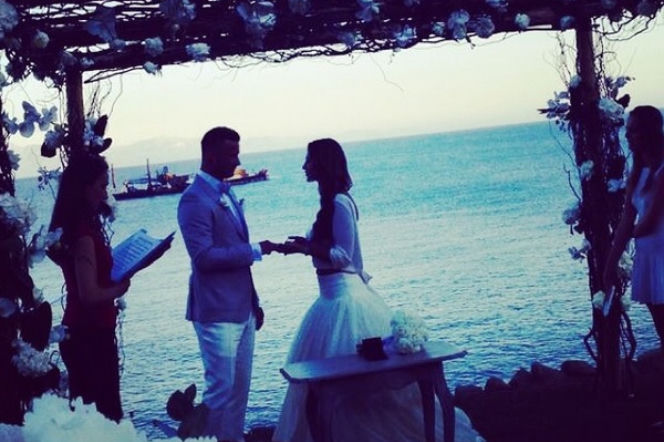 Artur Boruc, Sara Mannei, ślub