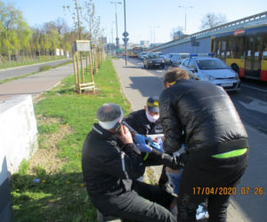 Wypadek rowerzysty