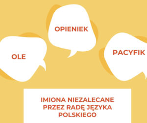 IMIONA NIEZALECANE przez Radę Języka Polskiego