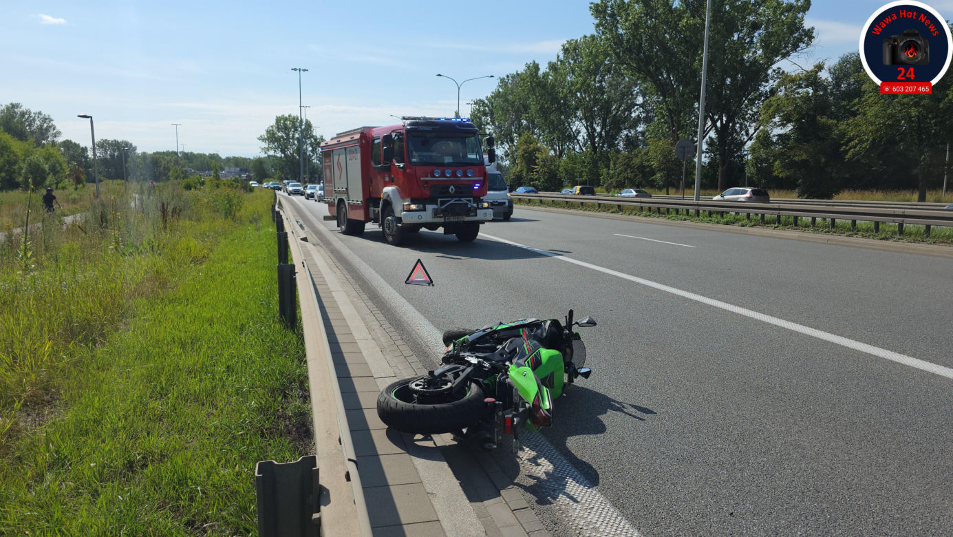  Śmiertelny wypadek motocyklisty na Wisłostradzie