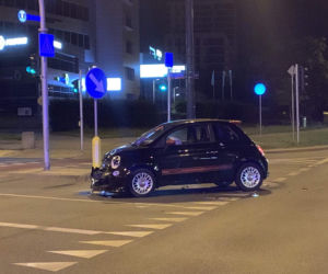 Wypadek drogowy, Warszawa, skrzyżowanie ul. Poligonowej z Ostrobramską