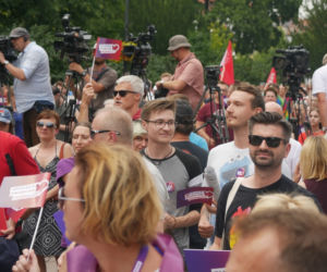 Protest przeciw przemocy w Białymstoku
