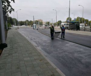 Postępy prac na budowie ul. Arkońskiej