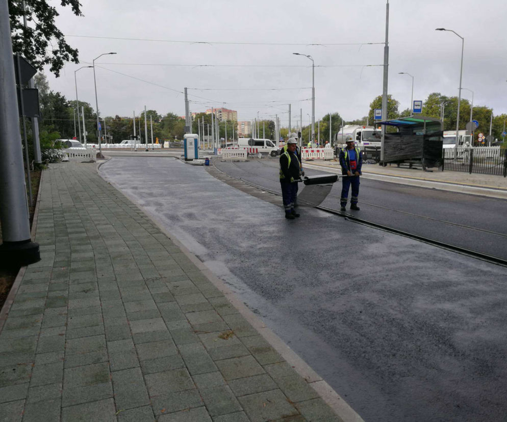 Postępy prac na budowie ul. Arkońskiej