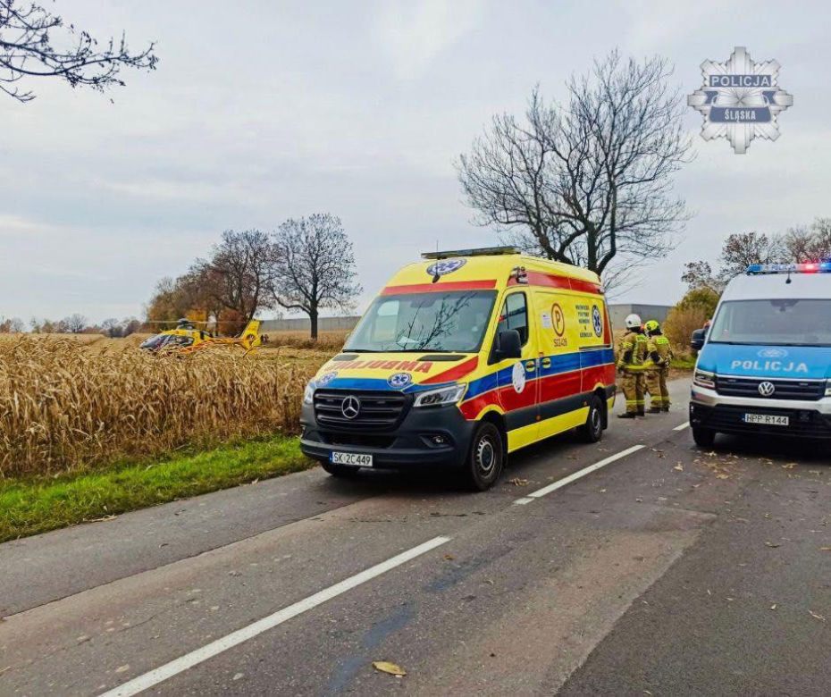 Tragiczny wypadek na DW924. Nie żyje motocyklista