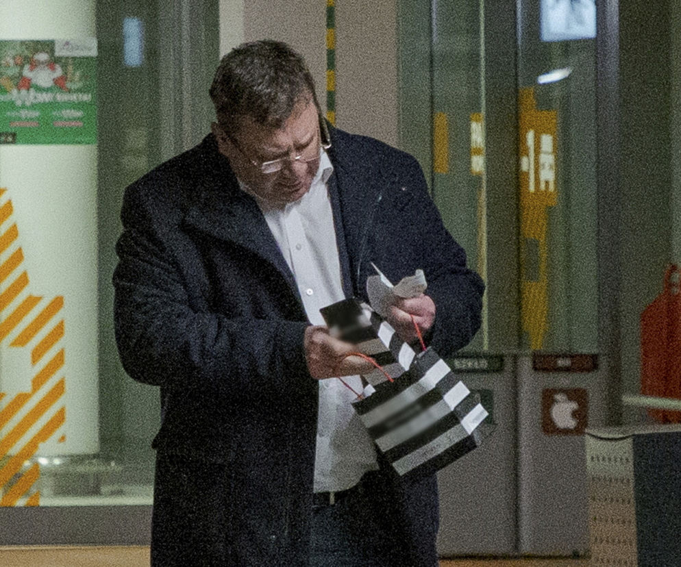 Michał Wójcik na świątecznych zakupach