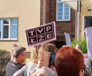 Protest w Szczecinie po przegłosowaniu ustawy Lex TVN