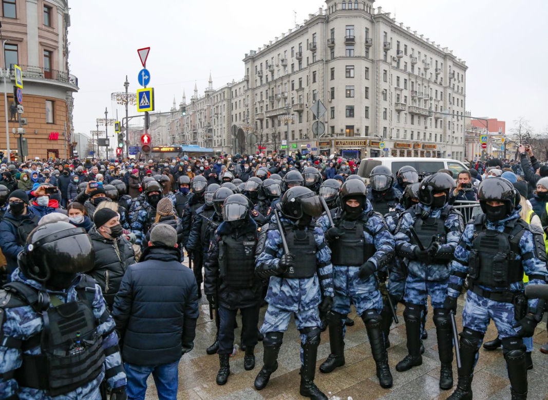 Protesty w Rosji po aresztowaniu Aleksieja Nawalnego