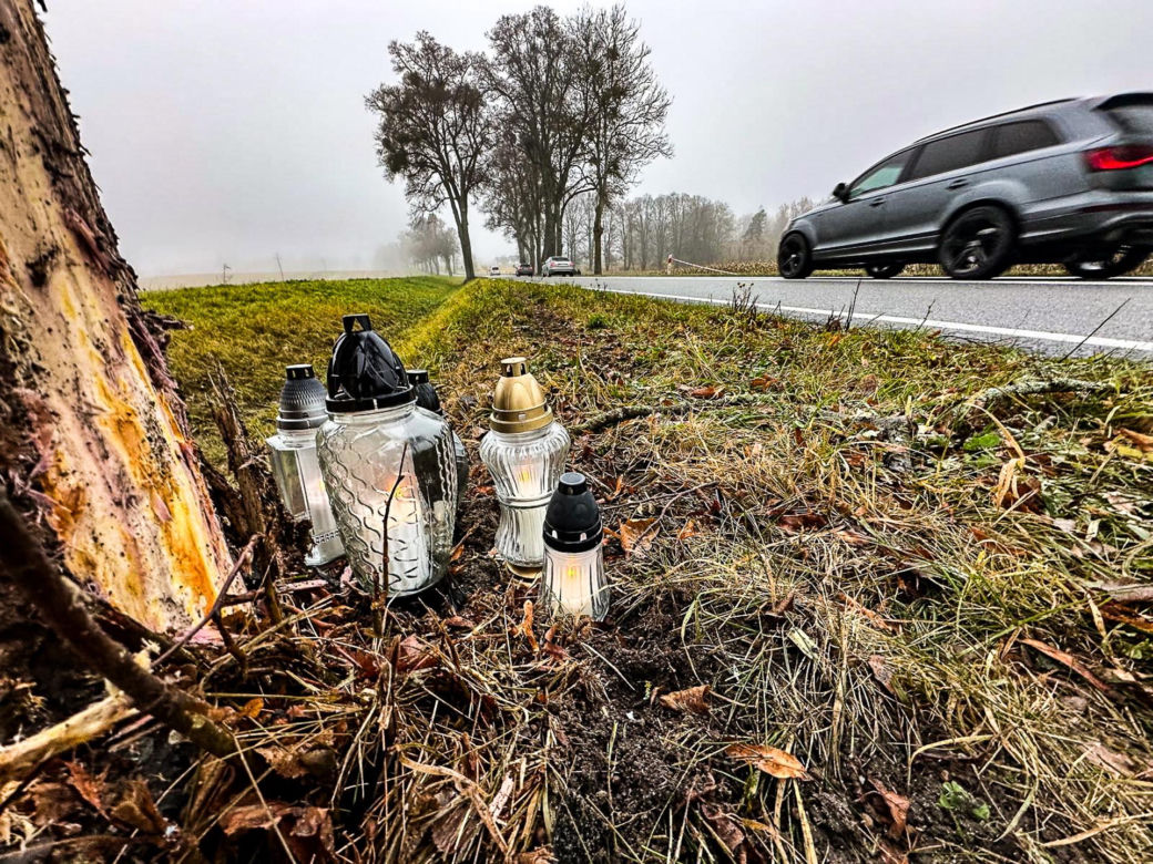 Ostatnia randka Huberta i Mileny. Roztrzaskali się o drzewo. 300 metrów od domu.