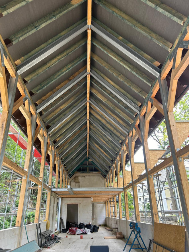 Pijalnia Dolnego Źródła w Świeradowie-Zdroju - zdjęcia z budowy i archiwalia