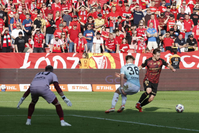 Widzew Łódź - Piast Gliwice: Zdjęcia kibiców i zawodników z meczu 34. kolejki PKO BP Ekstraklasy