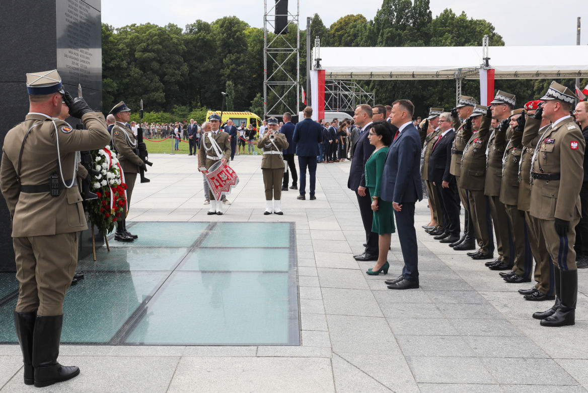 Oficjalne uroczystości na pl. Piłsudskiego