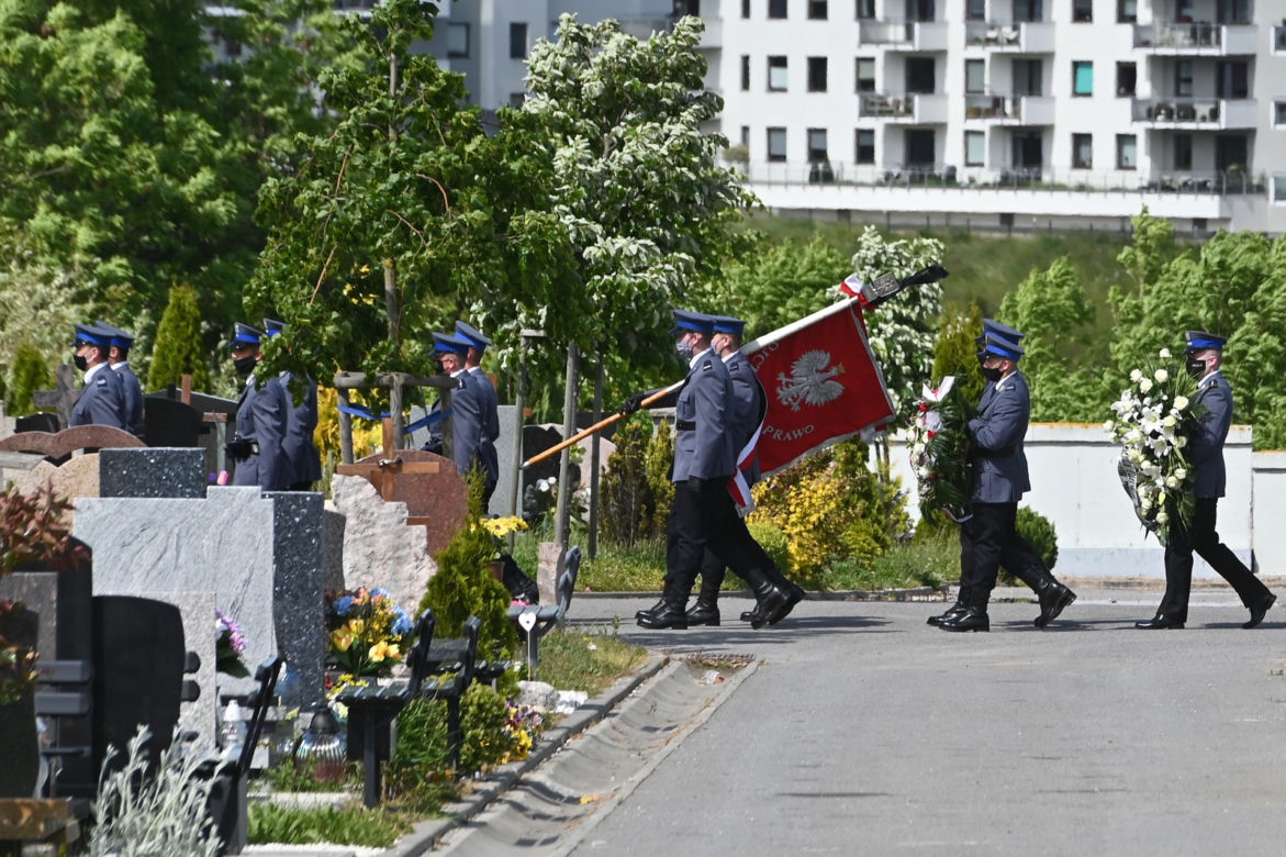 Pogrzeb policjanta, który zginął w wyniku wypadku w Gdyni
