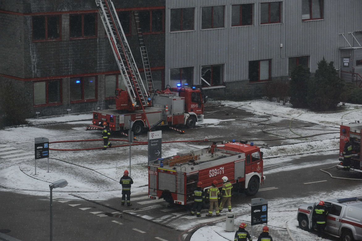 Warszawa Annopol: Pożar na Białołęce