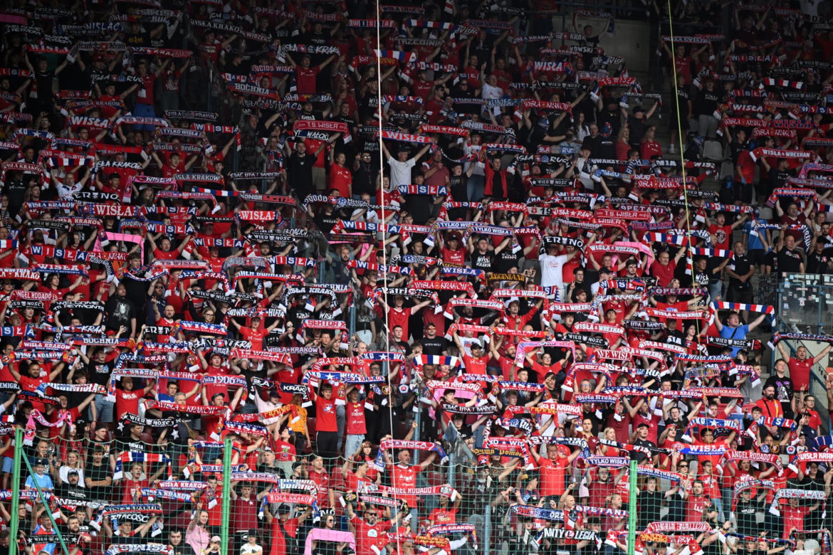 Wisła Kraków - Wrexham. Kibice