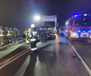 Przygłów. Ukrainka zakleszczona w aucie. Koszmarny wypadek na DK12