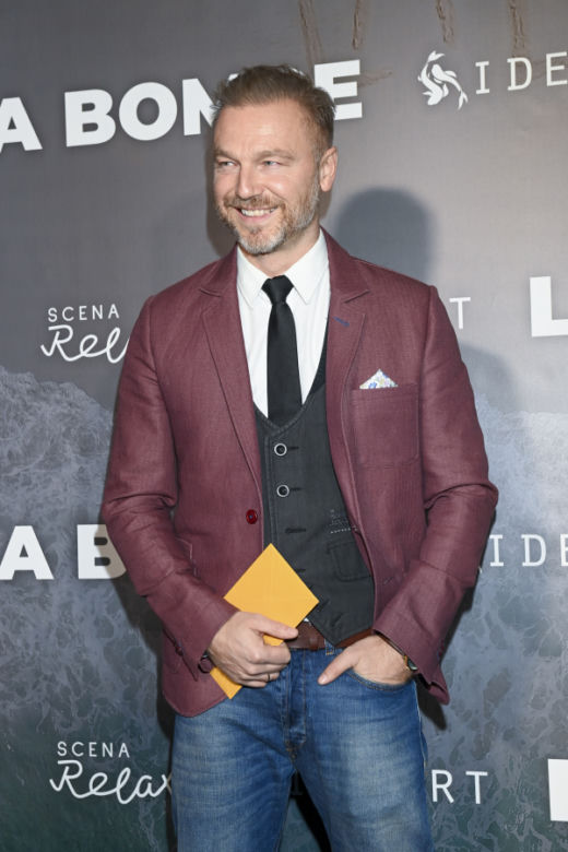 Krystian Wieczorek na premierze spektaklu "La Bombe"