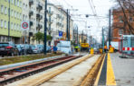 Tramwaj wzdłuż ul. Rakowieckiej w Warszawie - budowa