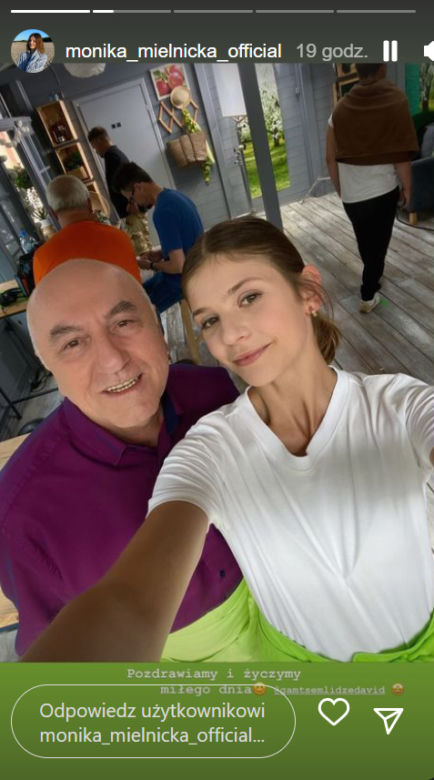M jak miłość. Lilka (Monika Mielnicka), Otar (David Gamtsemlidze)