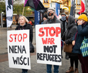Sobotnie manifestacja na Rynku Głównym