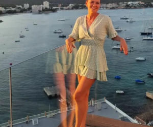 Agnieszka Radwańska na wakacjach